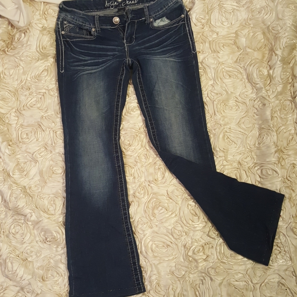 Ariya Jeans Embellished Pockets Sz 5/6 - Picture 2 of 9